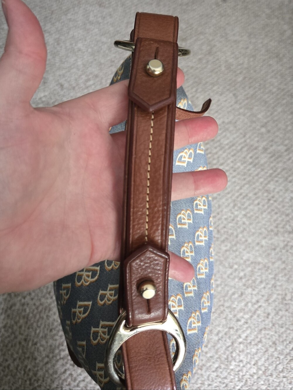 Dooney & Bourke Monogram Gretta Hobo Shoulder Bag - Picture 6 of 10